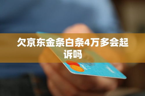 欠京东金条白条4万多会起诉吗